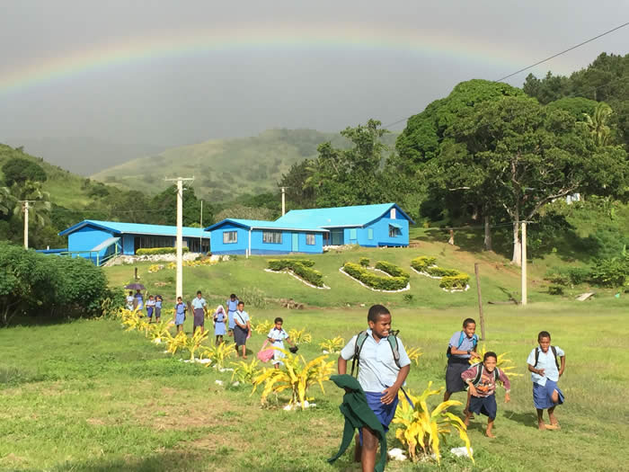 Students in Fiji'