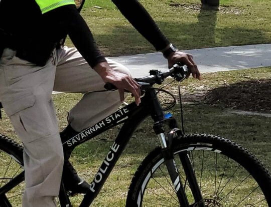 savannah state university public safety bike patrol