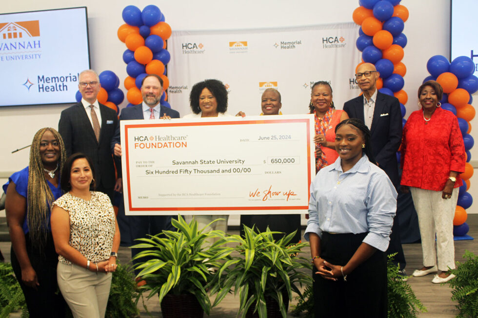 ssu hca healthcare grant 2024 check presentation