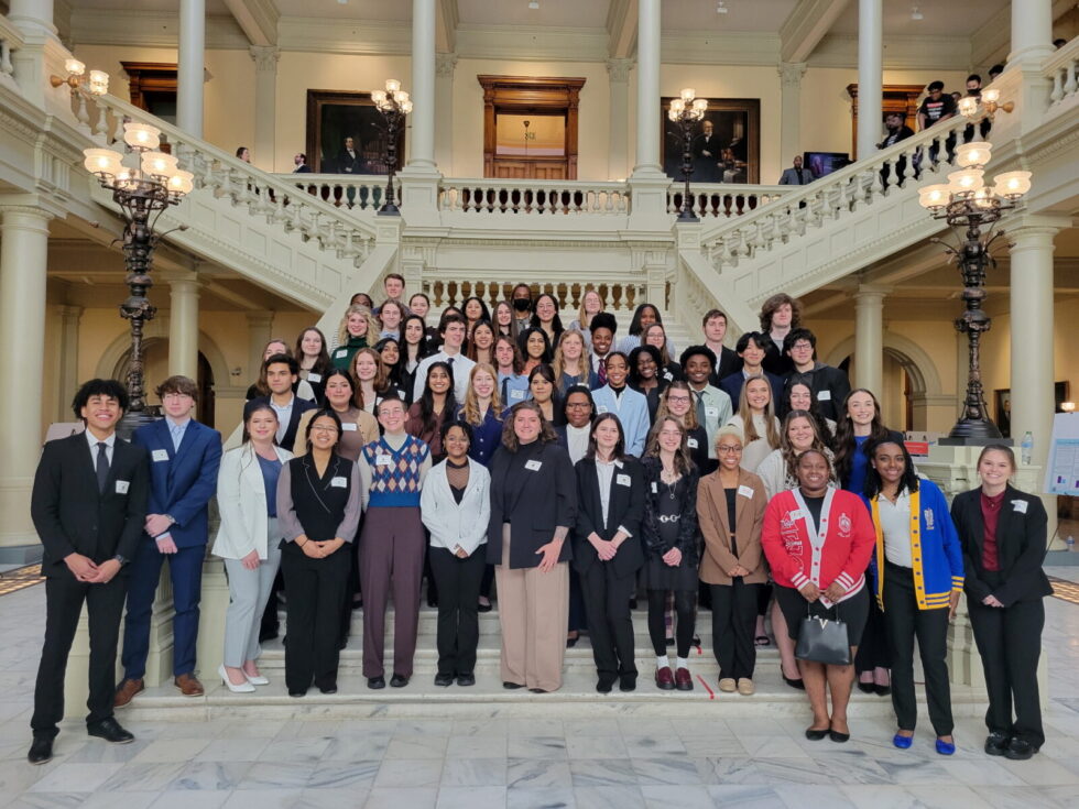 SSU STEM Students Showcase Research at Posters at Georgia State Capitol