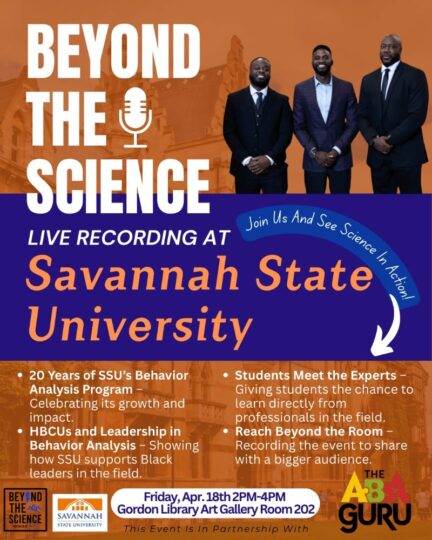 behavior analysis podcast flyer 2025
