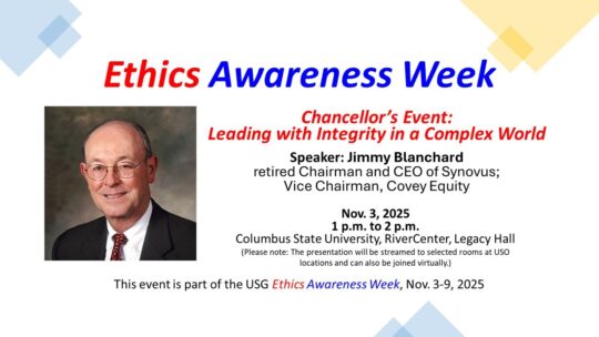 Ethics Week - Chancellor's Event